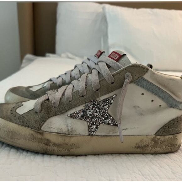 Golden Goose SSENSE Exclusive Off-White Midi Star Sneakers - Picture 11 of 11
